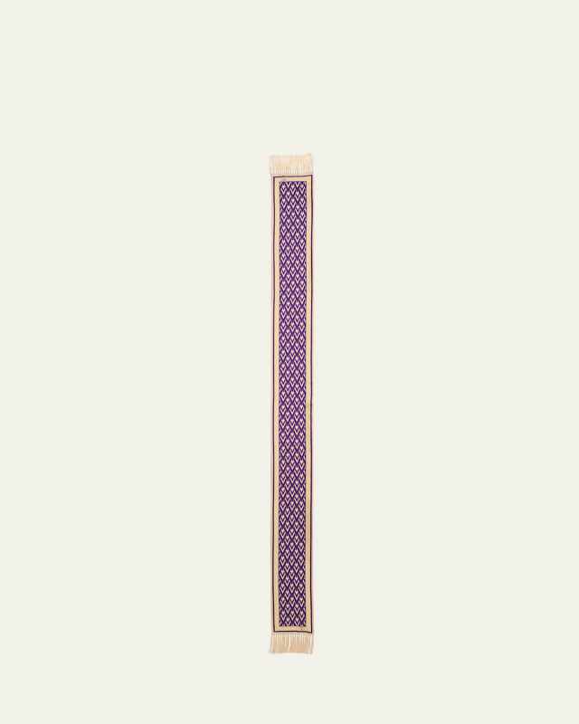 Monogram Fringe-Trim Scarf